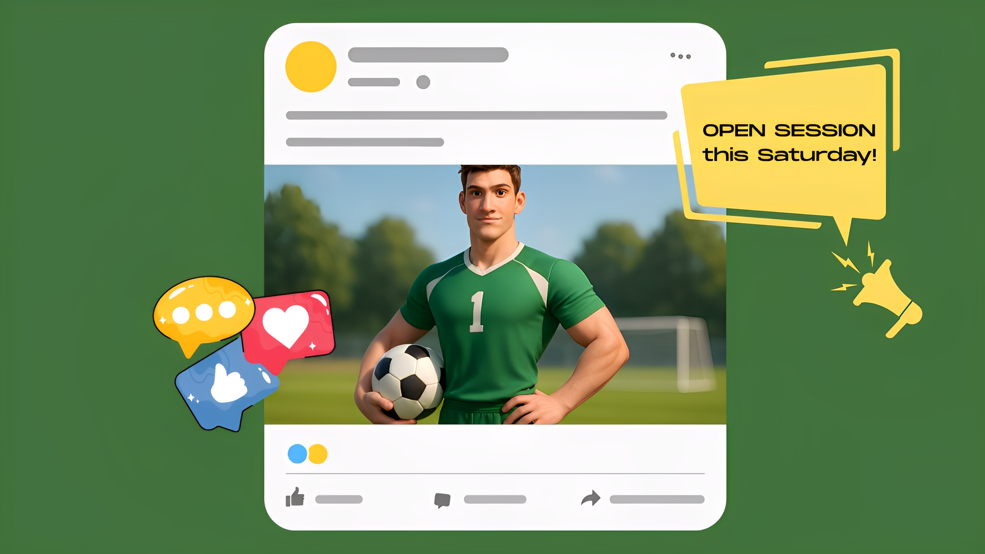 Soccer Football Social Shout Out